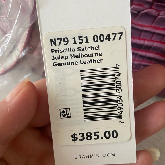 Brahmin Priscilla Julep💚🩷💜 RARE HTF - Picture 5 of 13